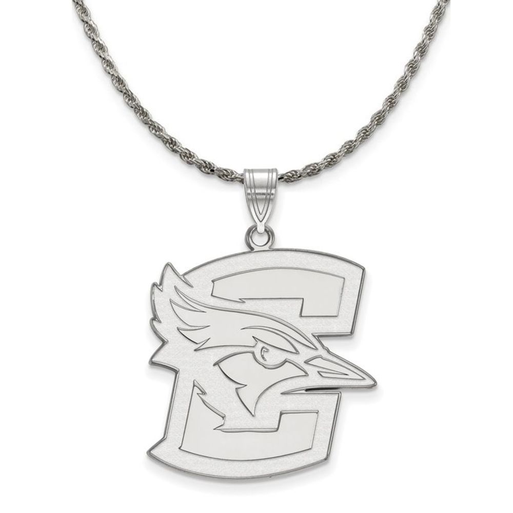 Sterling Silver Creighton U XL Pendant Necklace - 24 Inch